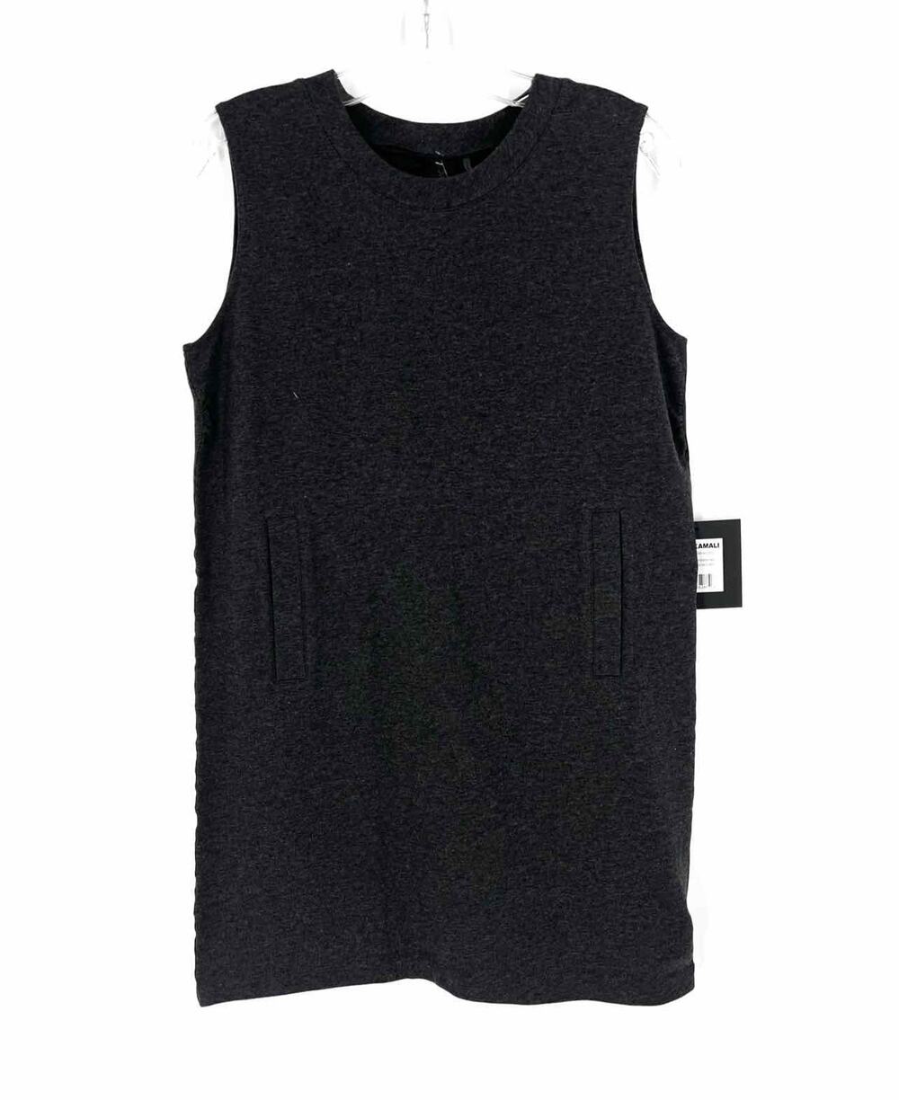 Norma Kamali Size M Dk Gray Variegated NEW Designer Dress
